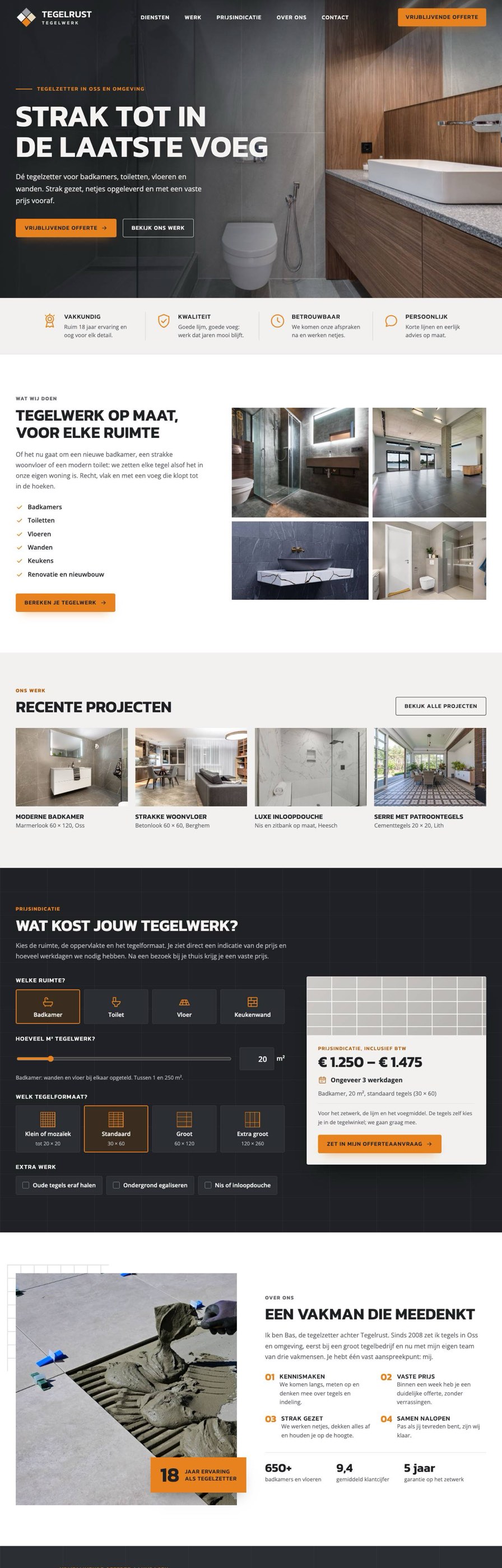 Homepage van Tegelrust Tegelwerk